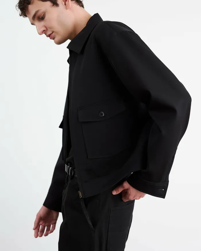 Jackets and Coats Nili Lotan Men MATIAS JACKET Black