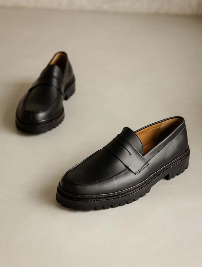 Jay Intense Black Men Bobbies Loafers Jay Intense Black Men Bobbies Loafers