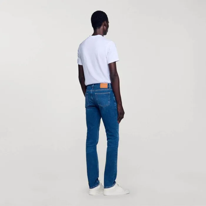Jeans Men SANDRO Washed Jeans 8211 Slim Cut Blue Vintage 8211 Denim