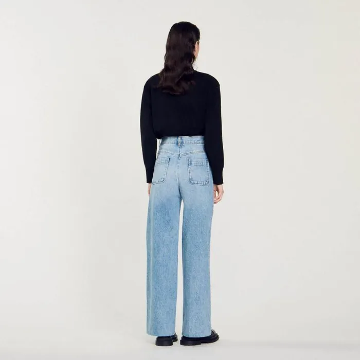 Jeans Women SANDRO Wideleg Jeans Blue Jean