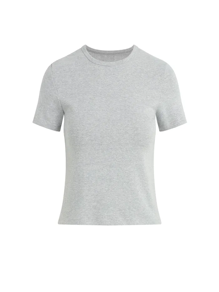 Joe8217s Jeans THE BABY TEE Heather Grey Women Tops Joe8217s Jeans THE BABY TEE Heather Grey Women Tops