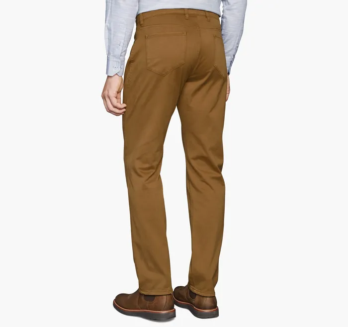 Johnston and Murphy FivePocket Pants Camel Men Apparel