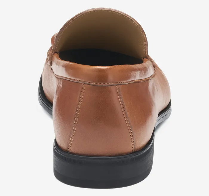 Johnston and Murphy Harrison Bit Loafer Cognac Glove Leather Men SlipOns and Loafers