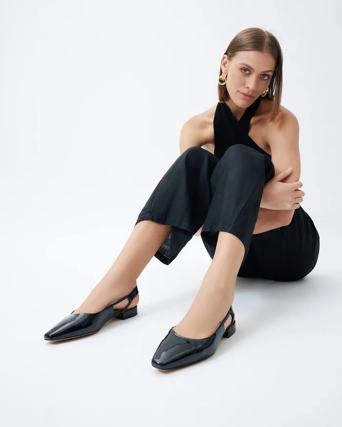 jomercer BALLET Women Larissa dress flats black patent jomercer BALLET Women Larissa dress flats black patent