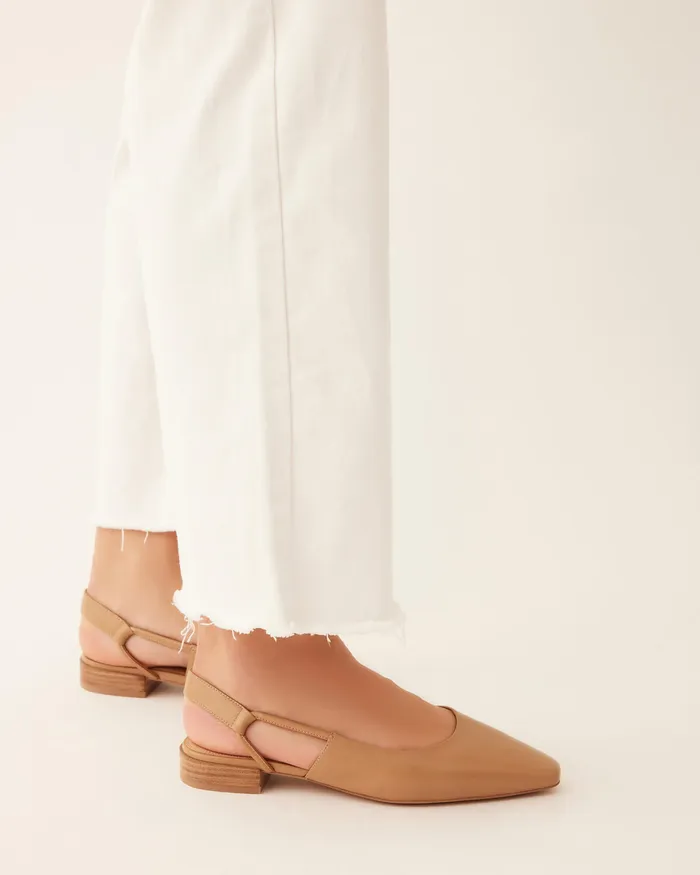 jomercer Larissa dress flats tan leather Women BALLET jomercer Larissa dress flats tan leather Women BALLET