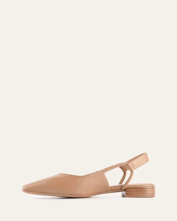 jomercer Larissa dress flats tan leather Women BALLET jomercer Larissa dress flats tan leather Women BALLET