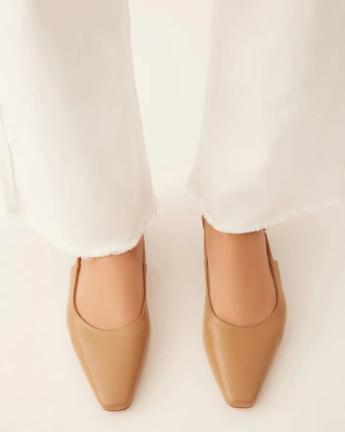 jomercer Larissa dress flats tan leather Women BALLET jomercer Larissa dress flats tan leather Women BALLET
