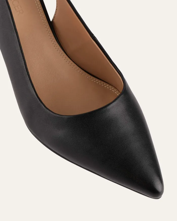 jomercer LOW HEELS Women Cara low heels black leather jomercer LOW HEELS Women Cara low heels black leather