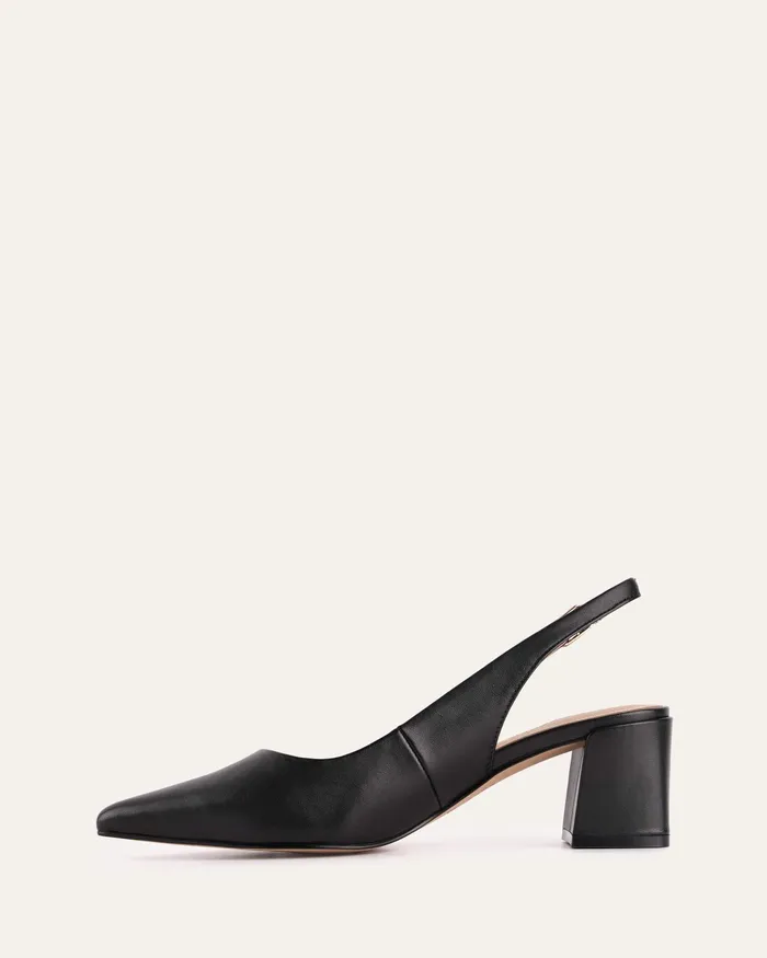 jomercer LOW HEELS Women Cara low heels black leather jomercer LOW HEELS Women Cara low heels black leather