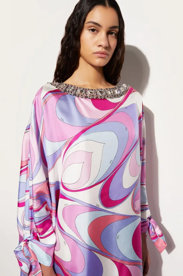 Kaftans Women PUCCI Onde Print Silk Kaftan