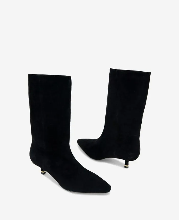 Kenneth Cole Boots and Booties Women Meryl Suede Bootie Black