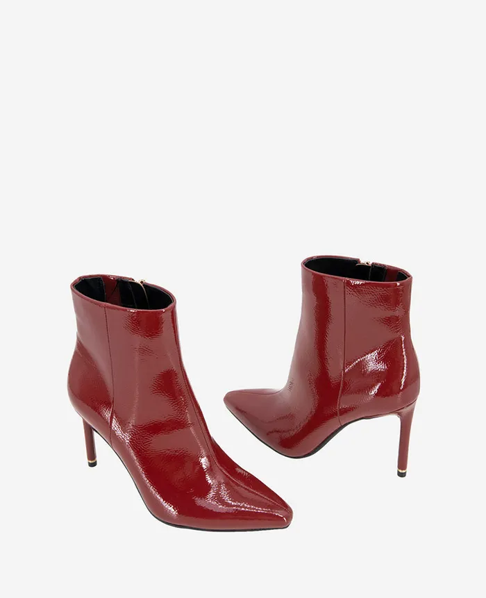 Kenneth Cole Boots and Booties Women Quincy Patent Heel Ankle Bootie Black Kenneth Cole Boots and Booties Women Quincy Patent Heel Ankle Bootie Black