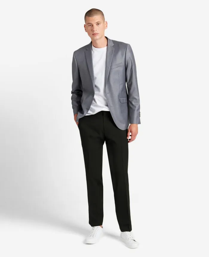 Kenneth Cole Dress Pants Men ModernFit Micro Check Stretch Trouser Black Kenneth Cole Dress Pants Men ModernFit Micro Check Stretch Trouser Black