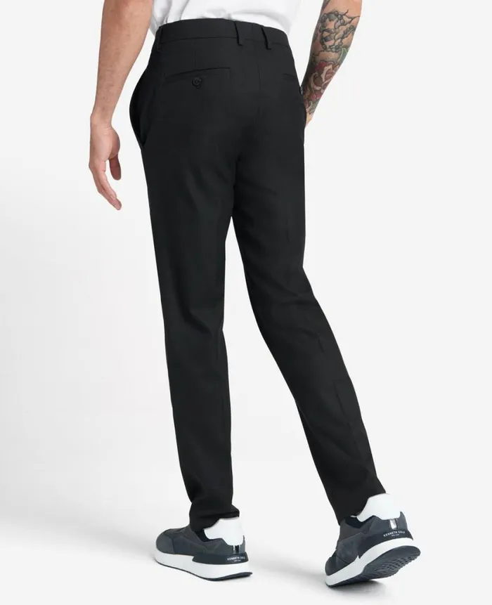 Kenneth Cole Dress Pants Men SlimFit Stretch Twill Dress Pant Black