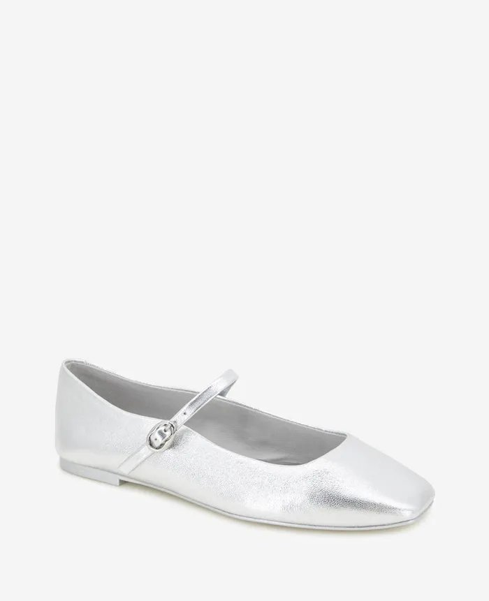 Kenneth Cole Flats and Loafers Women Jasper Metallic Leather Ballet Flat Metallic Kenneth Cole Flats and Loafers Women Jasper Metallic Leather Ballet Flat Metallic