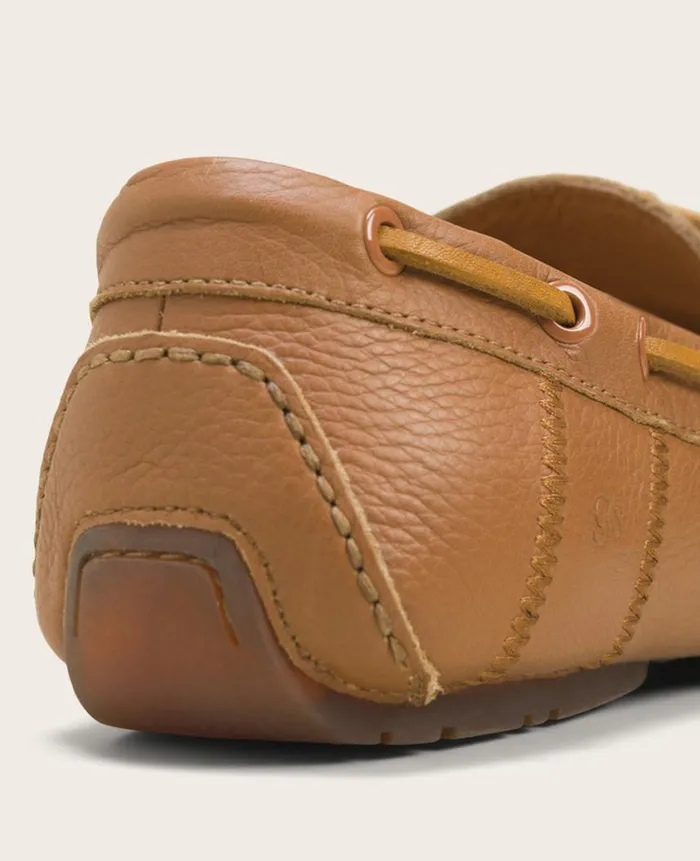 Kenneth Cole Loafers Men GENTLE SOULS 8211 Nyle Leather Driver Boat Shoe Brown