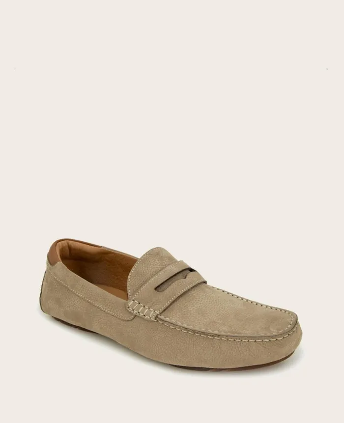 Kenneth Cole Loafers Men GENTLE SOULS 8211 Nyle Penny Driver Beige