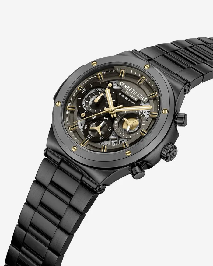 Kenneth Cole Mens Men Kenneth Cole Contrast Dress Sport Watch Black Kenneth Cole Mens Men Kenneth Cole Contrast Dress Sport Watch Black