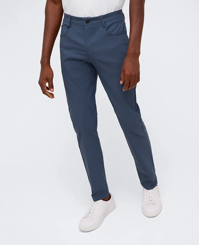 Kenneth Cole Pants Men Slim Tapered 5Pocket Pant Blue Kenneth Cole Pants Men Slim Tapered 5Pocket Pant Blue