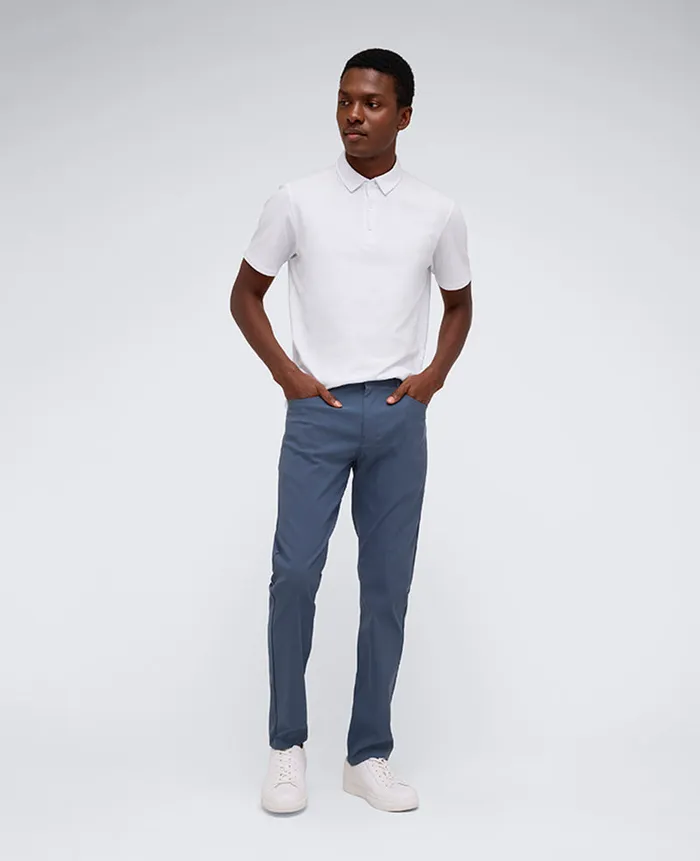 Kenneth Cole Pants Men Slim Tapered 5Pocket Pant Blue Kenneth Cole Pants Men Slim Tapered 5Pocket Pant Blue