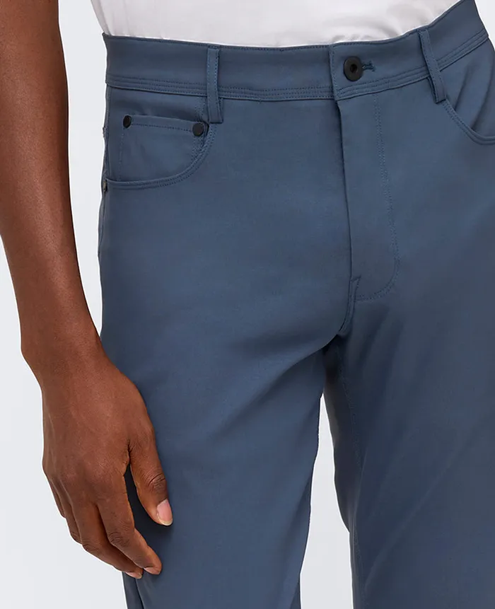 Kenneth Cole Pants Men Slim Tapered 5Pocket Pant Blue Kenneth Cole Pants Men Slim Tapered 5Pocket Pant Blue
