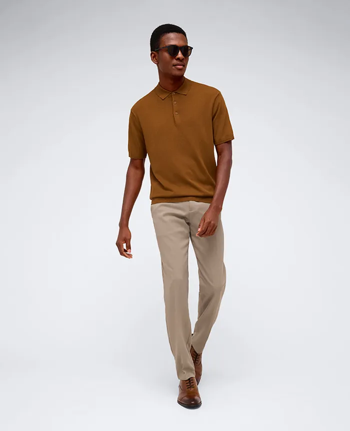 Kenneth Cole Polos and TShirts Men Short Sleeve Polo Sweater Brown Kenneth Cole Polos and TShirts Men Short Sleeve Polo Sweater Brown