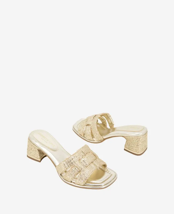 Kenneth Cole Pumps and Heels Women Harper Leather Heeled Sandal Metallic Kenneth Cole Pumps and Heels Women Harper Leather Heeled Sandal Metallic