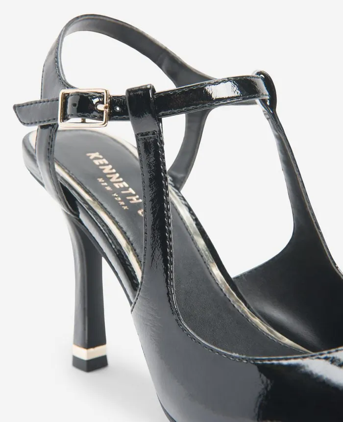 Kenneth Cole Pumps and Heels Women Romi Patent Slingback Heel Black Kenneth Cole Pumps and Heels Women Romi Patent Slingback Heel Black