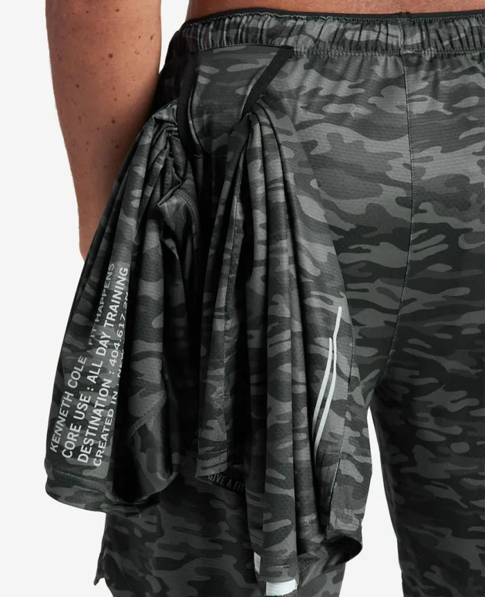 Kenneth Cole Shorts Men Active Stretch Short Black