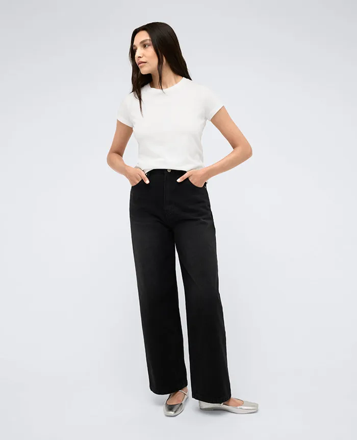 Kenneth Cole Tops Women Short Sleeve Cotton Modal Tee White Kenneth Cole Tops Women Short Sleeve Cotton Modal Tee White