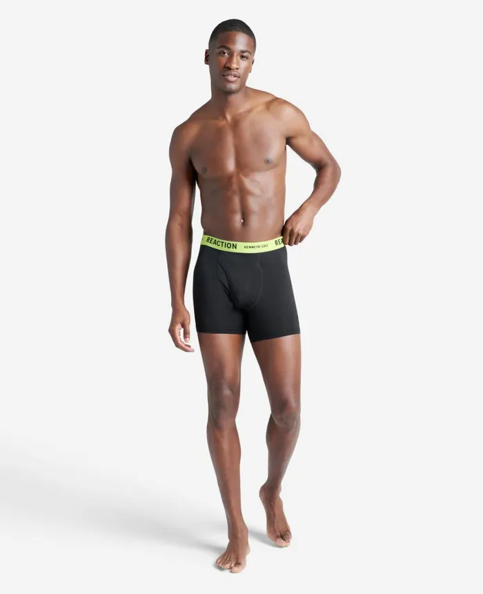 Kenneth Cole Underwear and Loungewear Men Micro Stretch Mesh Boxer Briefs 3Pack Black Kenneth Cole Underwear and Loungewear Men Micro Stretch Mesh Boxer Briefs 3Pack Black