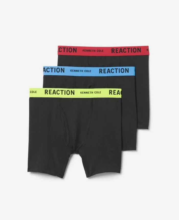Kenneth Cole Underwear and Loungewear Men Micro Stretch Mesh Boxer Briefs 3Pack Black Kenneth Cole Underwear and Loungewear Men Micro Stretch Mesh Boxer Briefs 3Pack Black