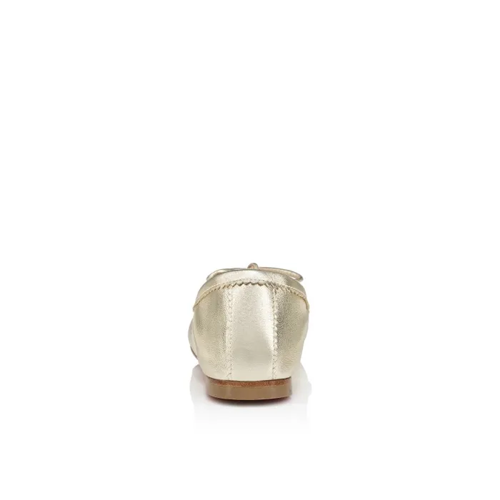 Kids Baballet Ballerinas 8211 Iridescent Nappa Leather 8211 Platine Baby Christian Louboutin Ballerinas