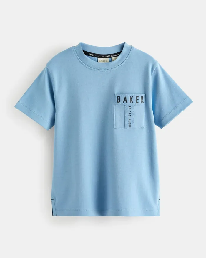 Kids CODRIN 8211 Branded Pocket Detail TShirt Blue Ted Baker Tops Kids CODRIN 8211 Branded Pocket Detail TShirt Blue Ted Baker Tops