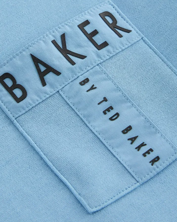 Kids CODRIN 8211 Branded Pocket Detail TShirt Blue Ted Baker Tops Kids CODRIN 8211 Branded Pocket Detail TShirt Blue Ted Baker Tops