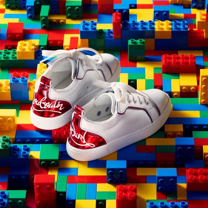 Kids Funnyto Lowtop Sneakers 8211 Calf Leather 8211 Loubi Christian Louboutin Sneakers