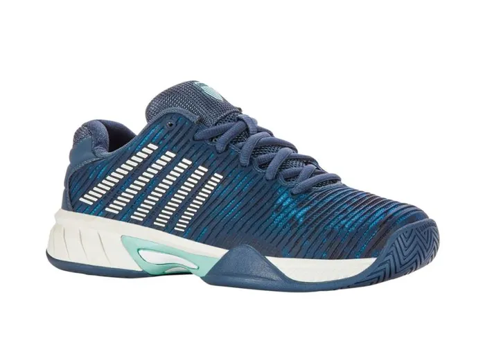 Kids Tennis KSwiss HYPERCOURT EXPRESS 2 Indian Tealstar Whi