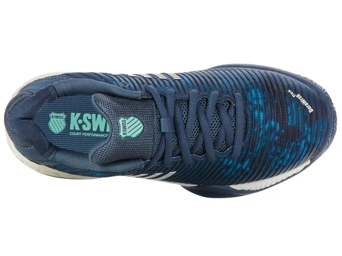 Kids Tennis KSwiss HYPERCOURT EXPRESS 2 Indian Tealstar Whi