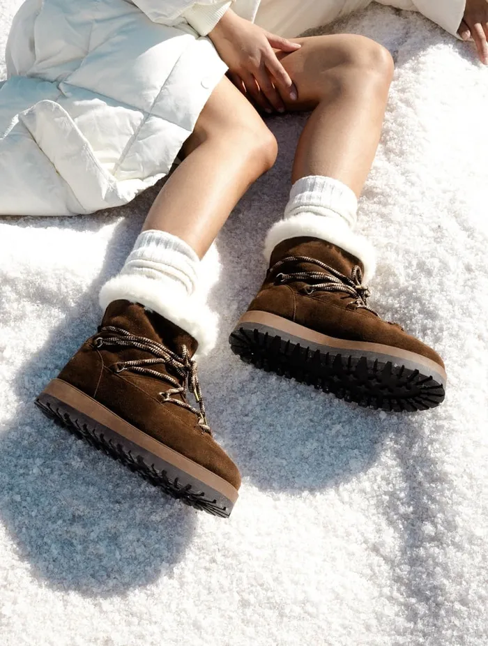 Kiruna Rockies Brown Women Bobbies Ankle Boots