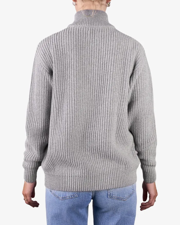 Knit Sweaters Colorfulstandard Women Merino Quarter Zip 8211 Deep Black