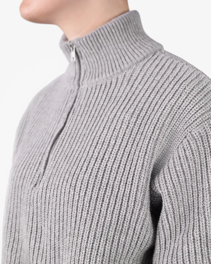 Knit Sweaters Colorfulstandard Women Merino Quarter Zip 8211 Deep Black