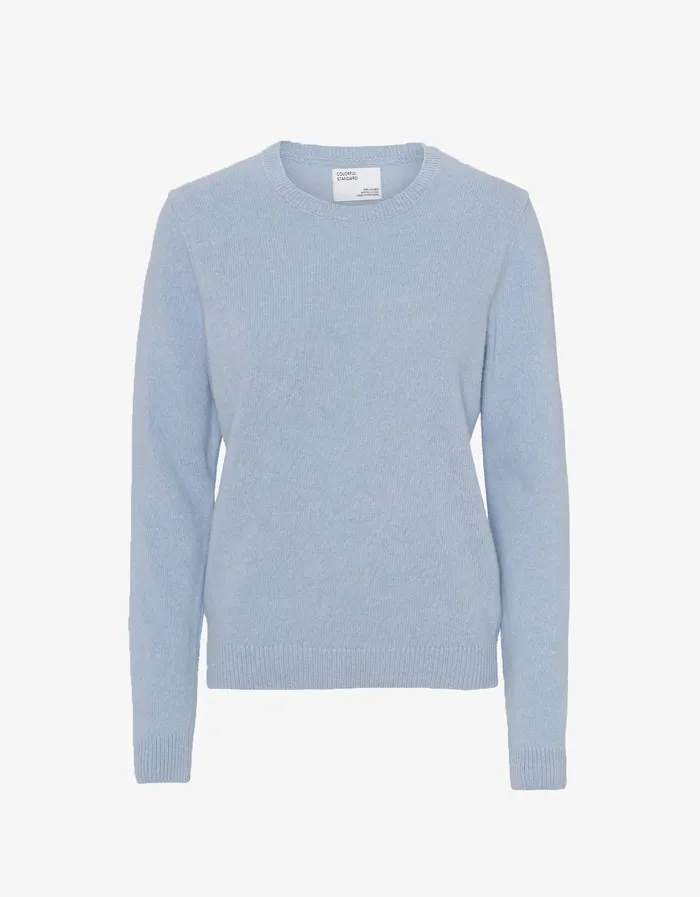 Knit Sweaters Colorfulstandard Women Women Classic Merino Wool Crew 8211 Polar Blue
