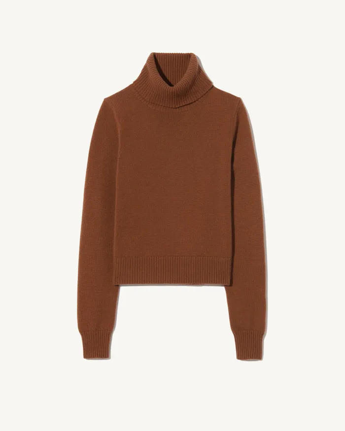 Knits and Sweaters HOLLYN CASHMERE TURTLENECK SWEATER Coffee 8211 Nili Lotan Women