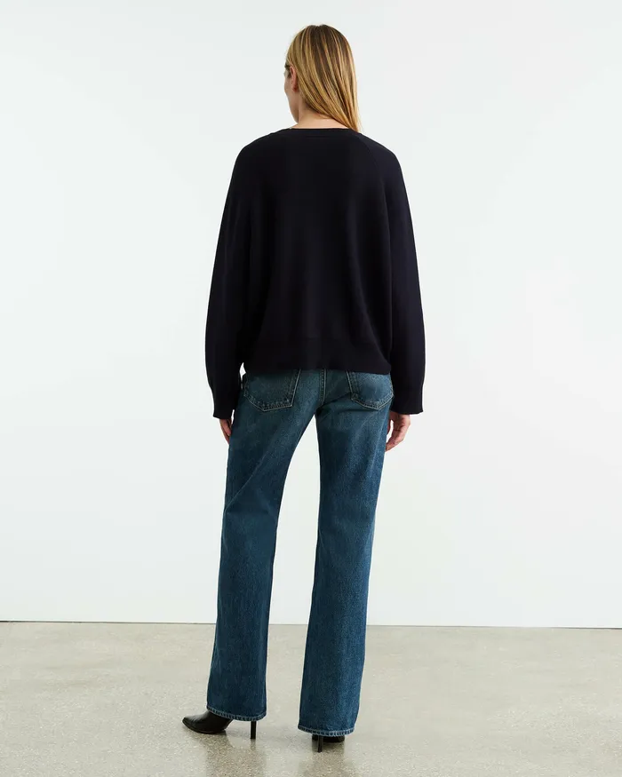 Knits and Sweaters Women Nili Lotan DAMARIS CASHMERE SWEATER Dark Navy