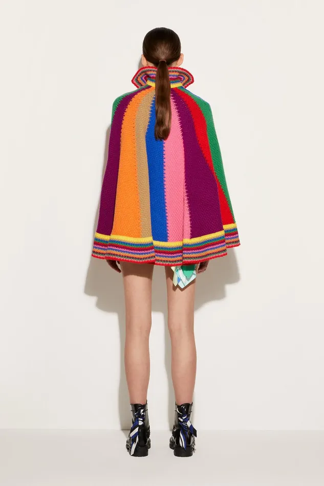 Knitwear Women PUCCI Colourblock Wool Cape