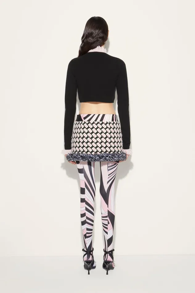 Knitwear Women PUCCI Fringed Cropped Cardigan