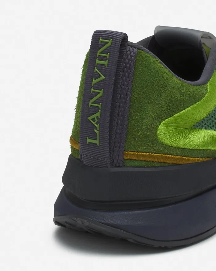 Li Mesh Sneakers Dark Greengreen Men Lanvin Sneakers