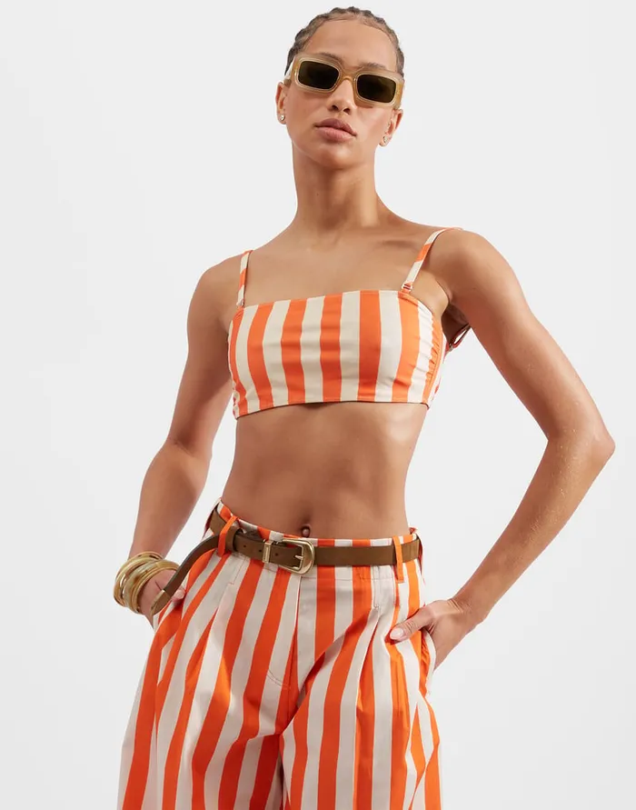 La Doublej 3Way Bandeau Top Riviera In Lycra Women Swimwear