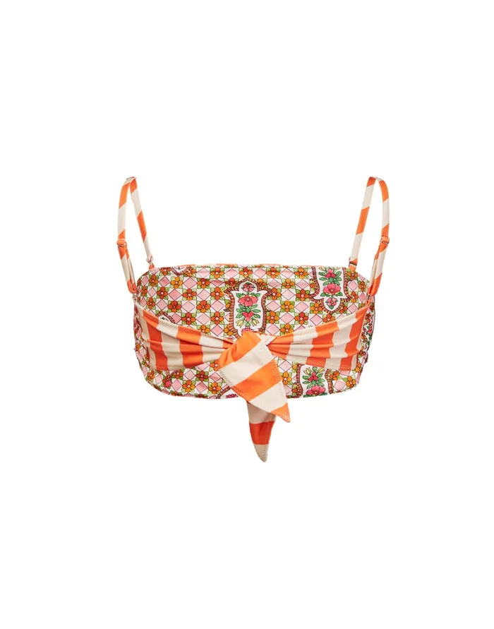 La Doublej 3Way Bandeau Top Riviera In Lycra Women Swimwear