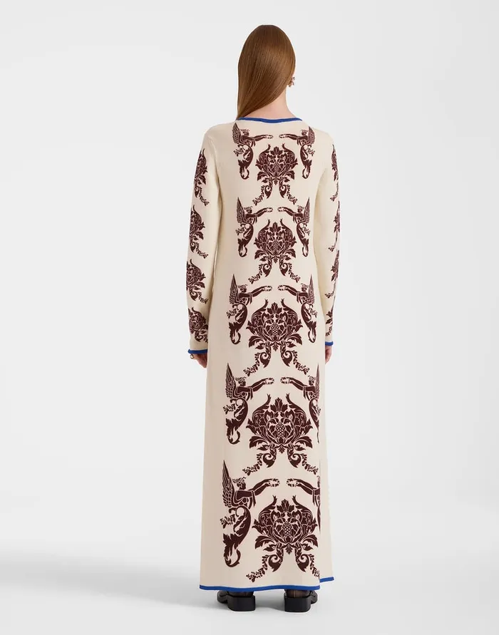 La Doublej Cherubs Knit Dress Cherubs Ivory In Wool Women Knitwear